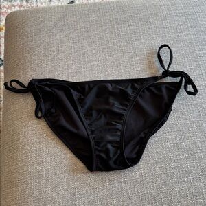 Old Navy Black Tie-Side Low Bikini Bottom